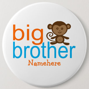 Bóton Redondo 15.24cm Botões Macaco Personalizados do Big Brother
