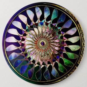 Bóton Redondo 15.24cm Botões Spin Art 1