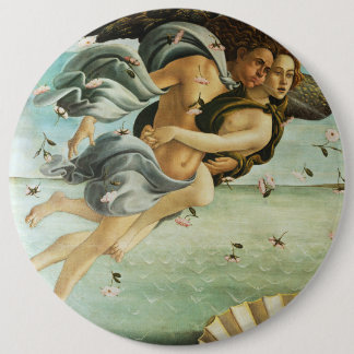 Bóton Redondo 15.24cm Botticelli "O Nascimento de Vênus - Zéfiro & Clóri