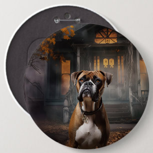 Bóton Redondo 15.24cm Boxer Halloween Scary