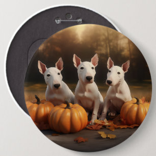 Bóton Redondo 15.24cm Bull Terrier Puppy Autumn Delight Pumpkin