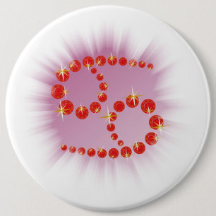 Bóton Redondo 15.24cm Cancro 22. junho até 22. julho Button