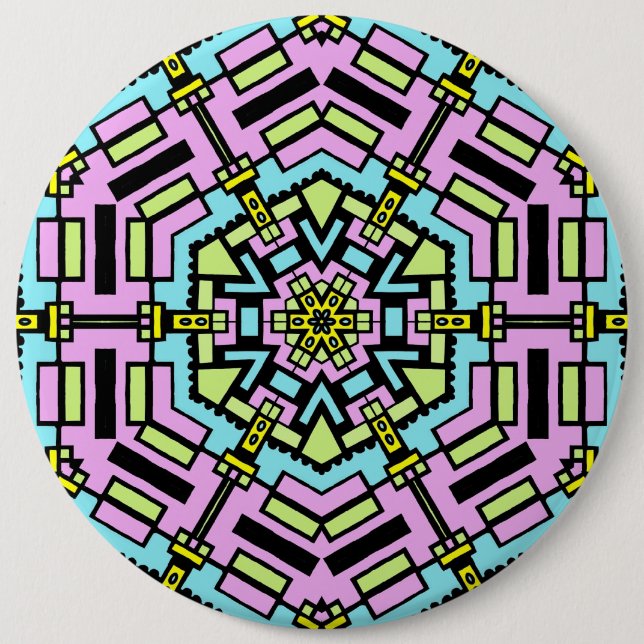 Bóton Redondo 15.24cm Cartografia Caleidoscópio - Colossal (Frente)