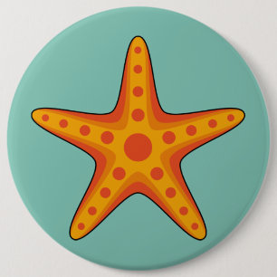 Bóton Redondo 15.24cm Cartografia de Starfish Laranja-Corte
