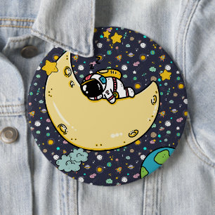Bóton Redondo 15.24cm Cartoon espacial astronauta
