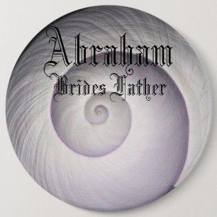 Bóton Redondo 15.24cm Casamento elegante do pai das noivas de Shell do m