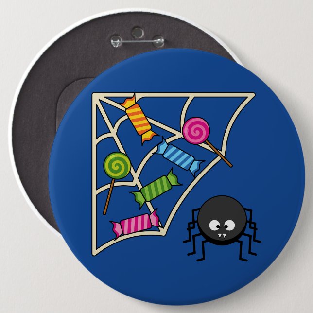 Bóton Redondo 15.24cm Catcher Spider (Frente & Verso)