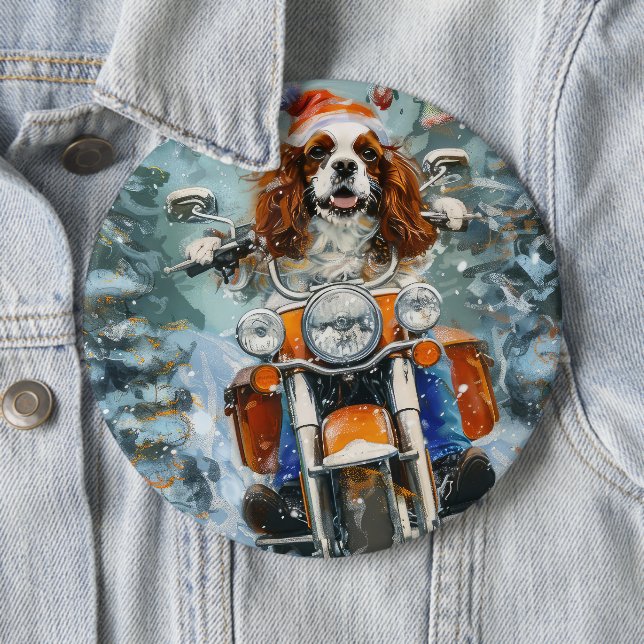 Bóton Redondo 15.24cm Cavalier King Charles Spaniel Natal (In Situ)