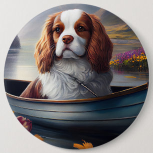 Bóton Redondo 15.24cm Cavalier King em um Paddle: Uma aventura cênica