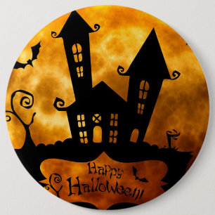 Bóton Redondo 15.24cm Colossal de Halloween, Botão redondo de 6 polegad