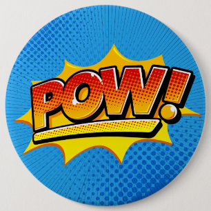 Bóton Redondo 15.24cm Comic Book Pow!