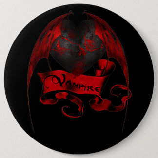 Bóton Redondo 15.24cm Coração do vampiro