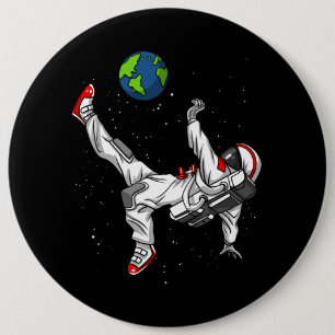 Bóton Redondo 15.24cm Cósmico de futebol do astronauta espacial