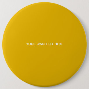 Bóton Redondo 15.24cm Crie Seu Próprio Design Amarelo Personalizado