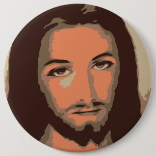 Bóton Redondo 15.24cm Cristo JESUS