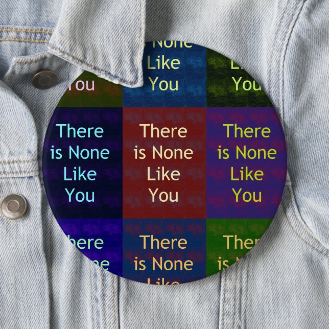 Bóton Redondo 15.24cm Design feminina maravilhosa, sem igual a você (In Situ)