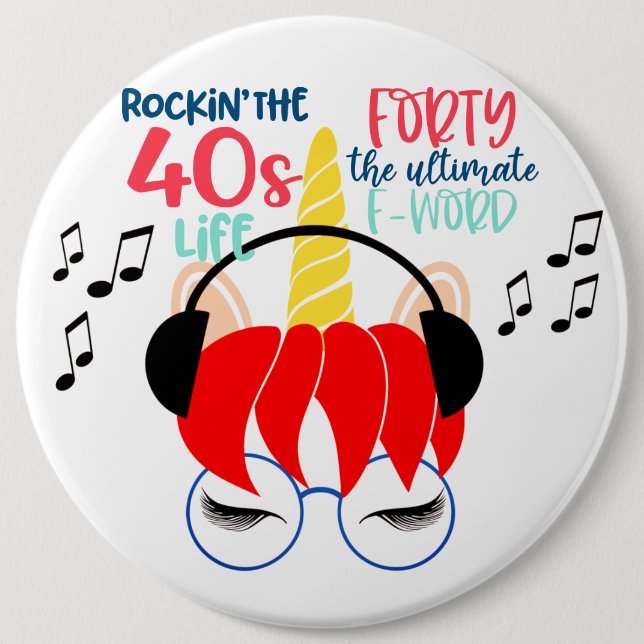 Bóton Redondo 15.24cm Design seu próprio botão de reviravolta (Frente)