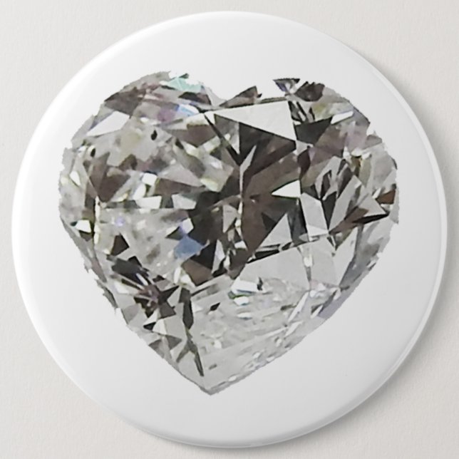 Bóton Redondo 15.24cm Diamond Heart (Frente)