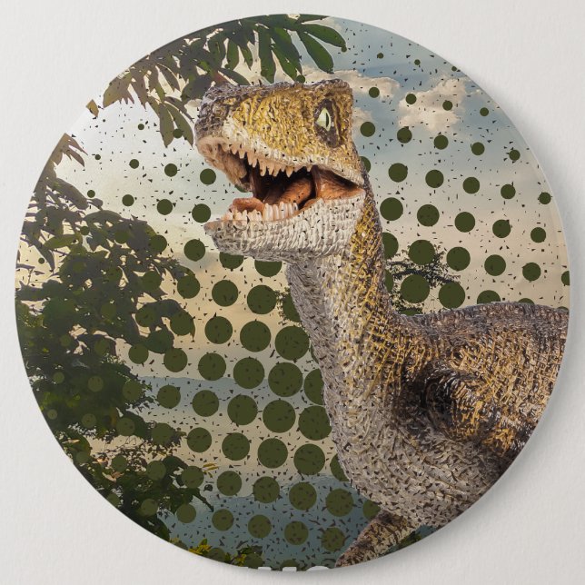 Bóton Redondo 15.24cm dinossauro (Frente)