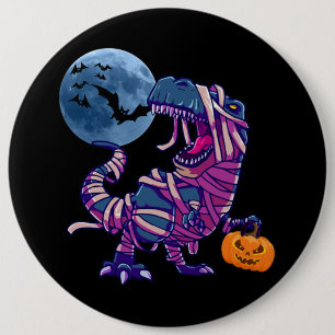 Bóton Redondo 15.24cm Dinossauro Spooky Halloween Dinossaur TRex com Pum