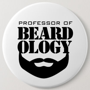 Bóton Redondo 15.24cm Engraçado Professor de Beardology