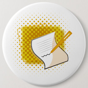 Bóton Redondo 15.24cm Escrevendo sobrevoo