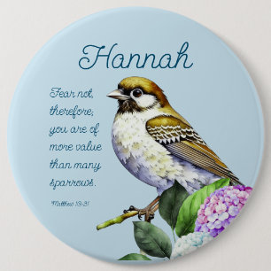 Bóton Redondo 15.24cm Escritura Matthew 10:31