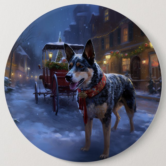 Bóton Redondo 15.24cm Estação Festiva de Natal Australiana (Frente)