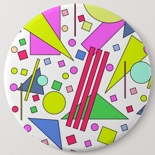 Bóton Redondo 15.24cm Estilo da Imagem Retroativa dos anos 80 e 90 (Frente)