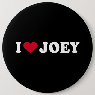 BÓTON REDONDO 15.24CM EU AMO JOEY