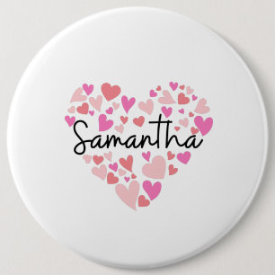 Bóton Redondo 15.24cm Eu amo Samantha