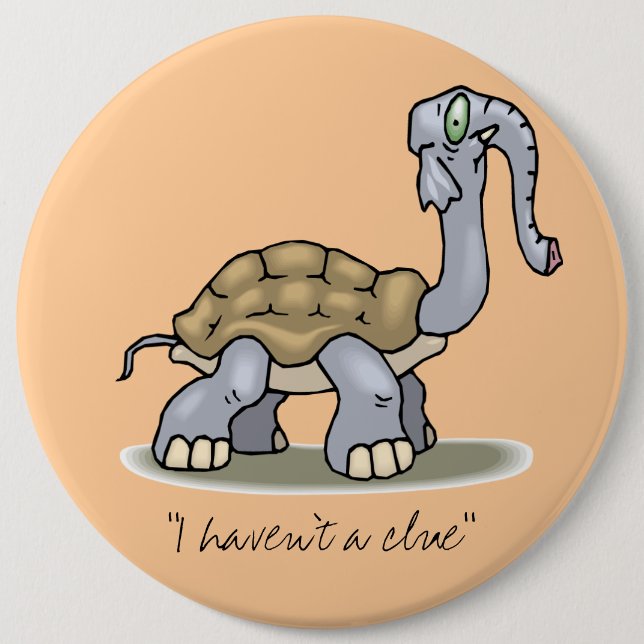 Bóton Redondo 15.24cm "Eu não tenho botão de um indício" (Frente)