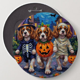 Bóton Redondo 15.24cm Fantasias de Halloween para Cavalier King Charles