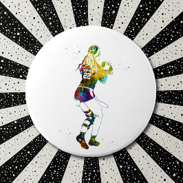 Bóton Redondo 15.24cm Female Flag Football Player