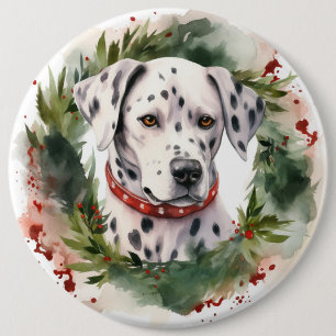 Bóton Redondo 15.24cm Festivo Wreath de Natal Dalmácia