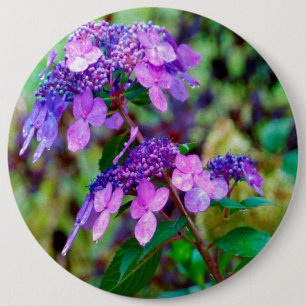 Bóton Redondo 15.24cm Flor de Hydrangea Roxo