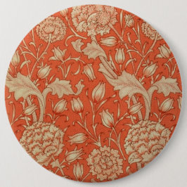 Bóton Redondo 15.24cm Floral William Morris Pattern Buttons