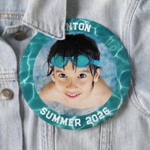 Bóton Redondo 15.24cm Foto Esportiva Aqua Green Natação Quadro de Piscin