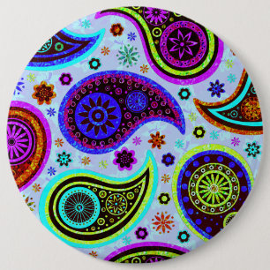 Bóton Redondo 15.24cm Fundo de Paisley 2.0-Light
