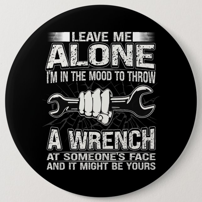 Bóton Redondo 15.24cm Garagem Mecânica do Carro de Cara 20 (Frente)