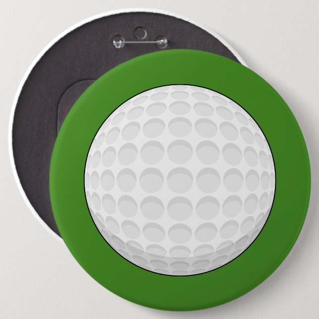 Bóton Redondo 15.24cm Golf Ball (Frente & Verso)