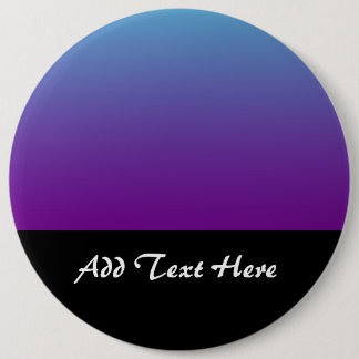 Bóton Redondo 15.24cm Gradiente de Fundo Simples Turquesa Azul Roxo