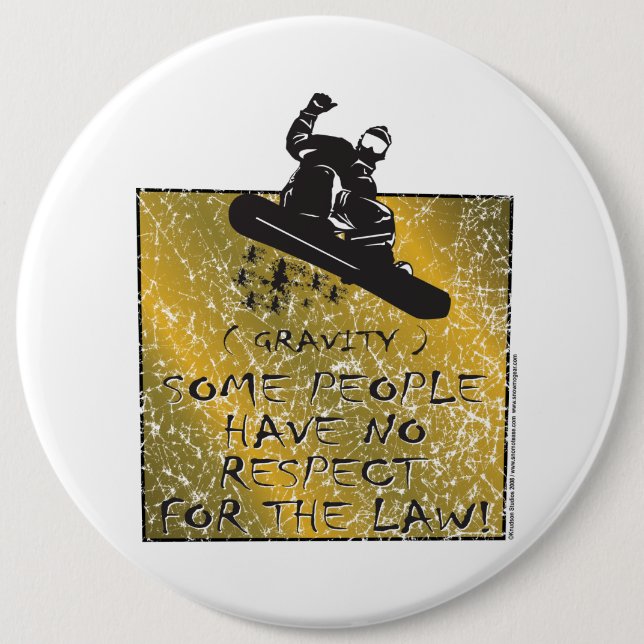 Bóton Redondo 15.24cm Gravity-Snowboarder (Frente)