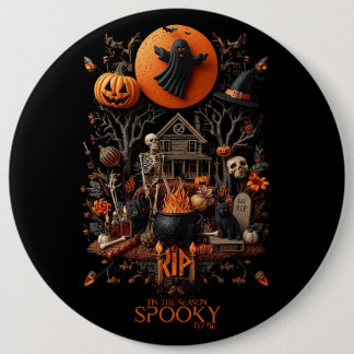 Bóton Redondo 15.24cm halloween