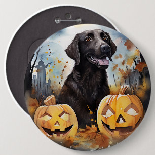 Bóton Redondo 15.24cm Halloween Nova Escotia Com Pumpkins Assustado