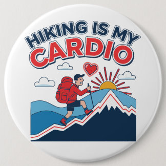 Bóton Redondo 15.24cm Hiking Is My Cardio
