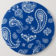 Impressão de mandala fofa personalizada em azul