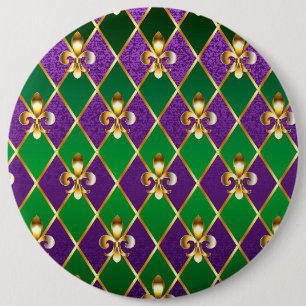 Bóton Redondo 15.24cm Jewelry Background Mardi Gras