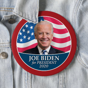 Bóton Redondo 15.24cm Joe Biden 2020