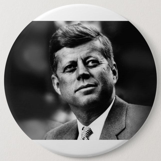 Bóton Redondo 15.24cm John F Kennedy (Frente)